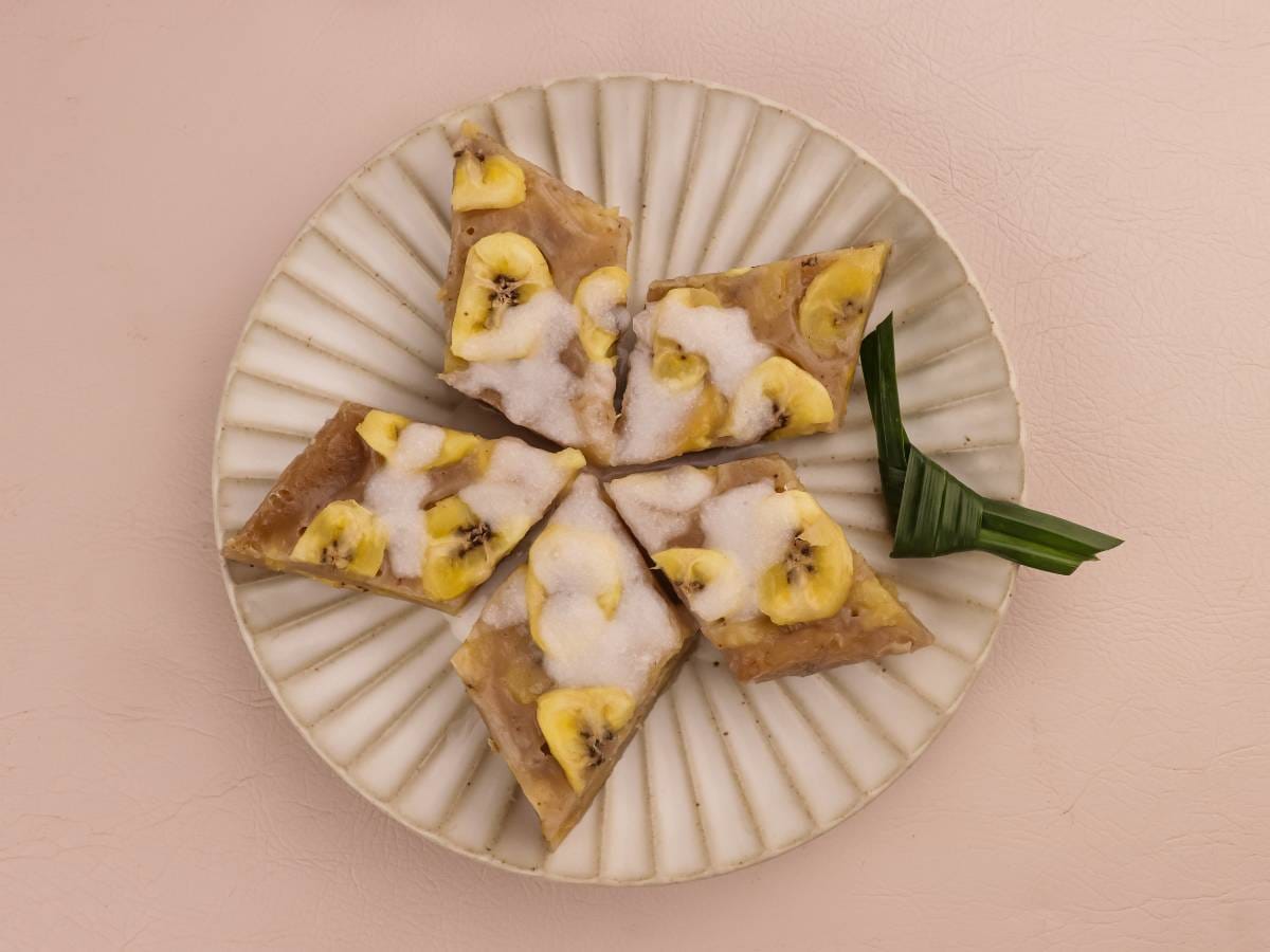Jak zrobić Bánh Chuối Hấp (Bánh Chuối Hấp), czyli parowany placek bananowy? 1 Propozycje podania Bánh Chuối Hấp 3